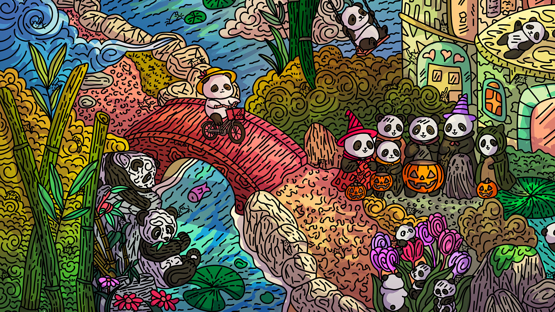 100 Panda Cats screenshot #2