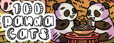 100 Panda Cats Banner