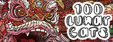 100 Lunar Cats Banner
