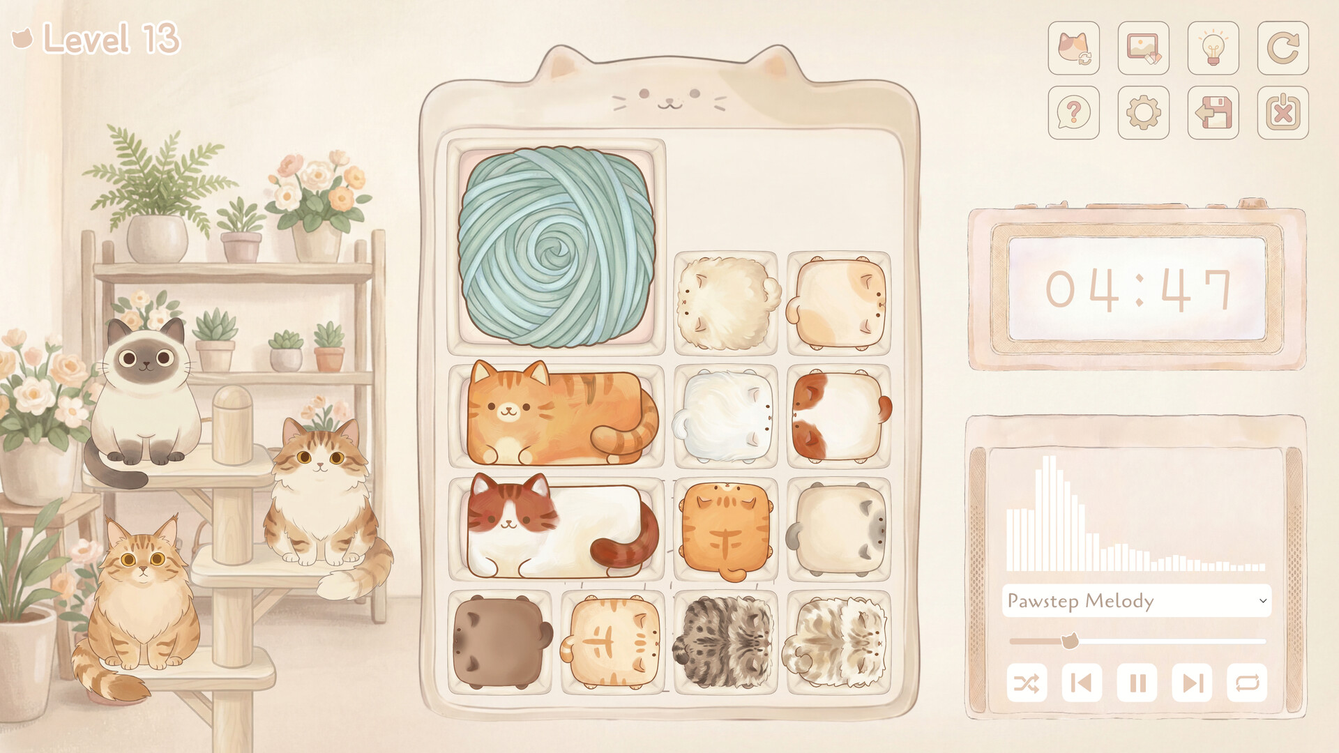 Cat Block - Sliding Puzzle screenshot 1