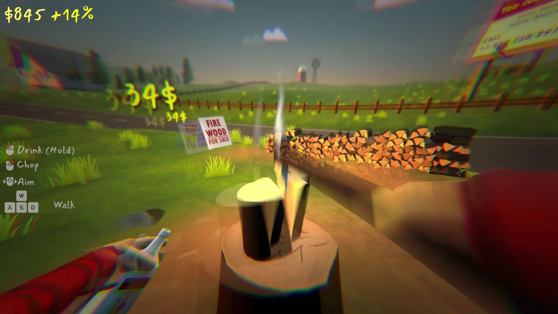 Drunk Woodcutter screenshot #1