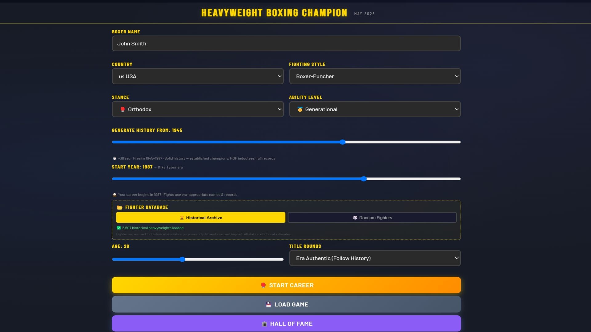 Sim: Heavyweight Boxing Champion screenshot #1