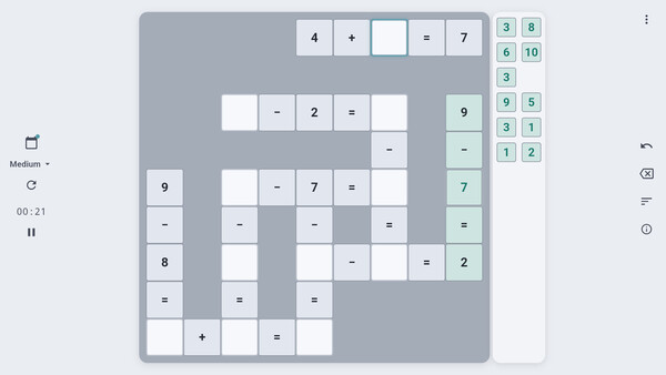 Cross Math - Logic Number Puzzle