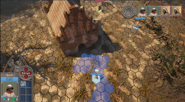 Screenshot of De profundis 1454 gameplay showing in-action mechanics