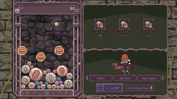 Screenshot 2 of Ball, Fall, Dungeon Crawl - additional gameplay view