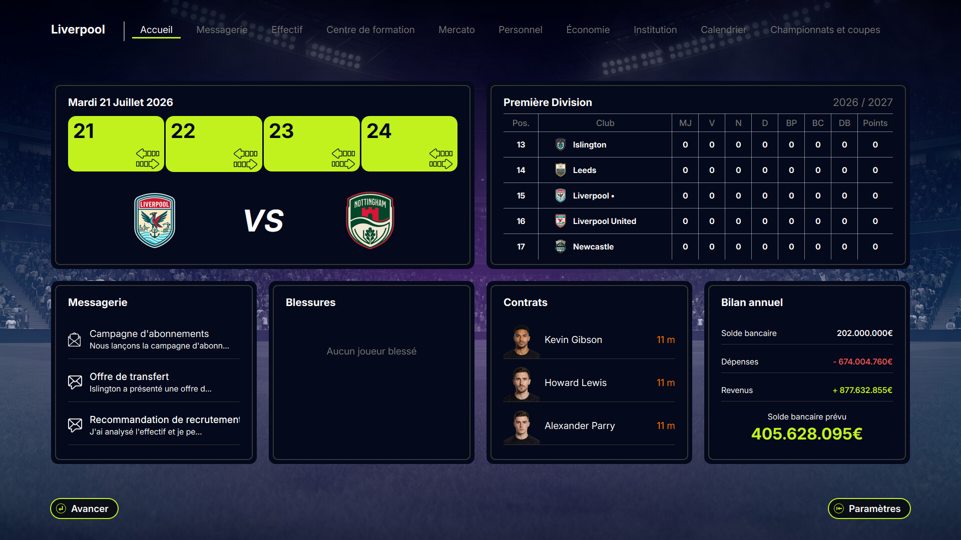 Screenshot FD 27: Direct Your Football Club