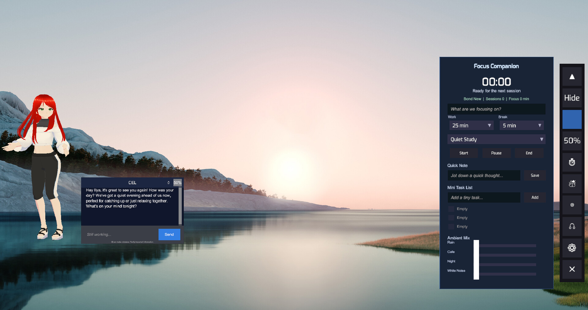 CielChan: Anime Desktop AI Companion screenshot 4