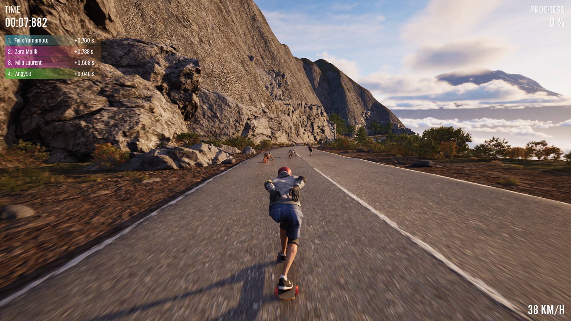 Longboard Skate Downhill Simulator screenshot #10