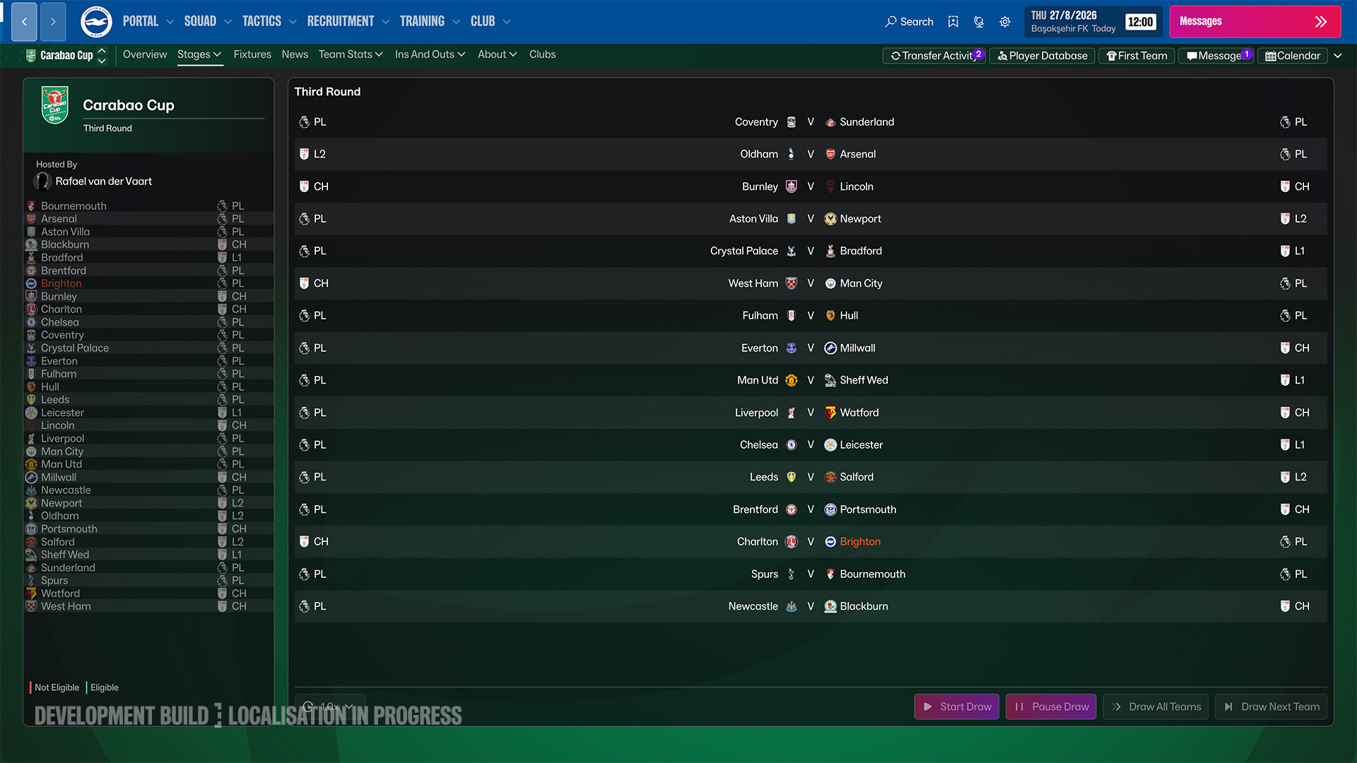Capture d’écran de Football Manager 27