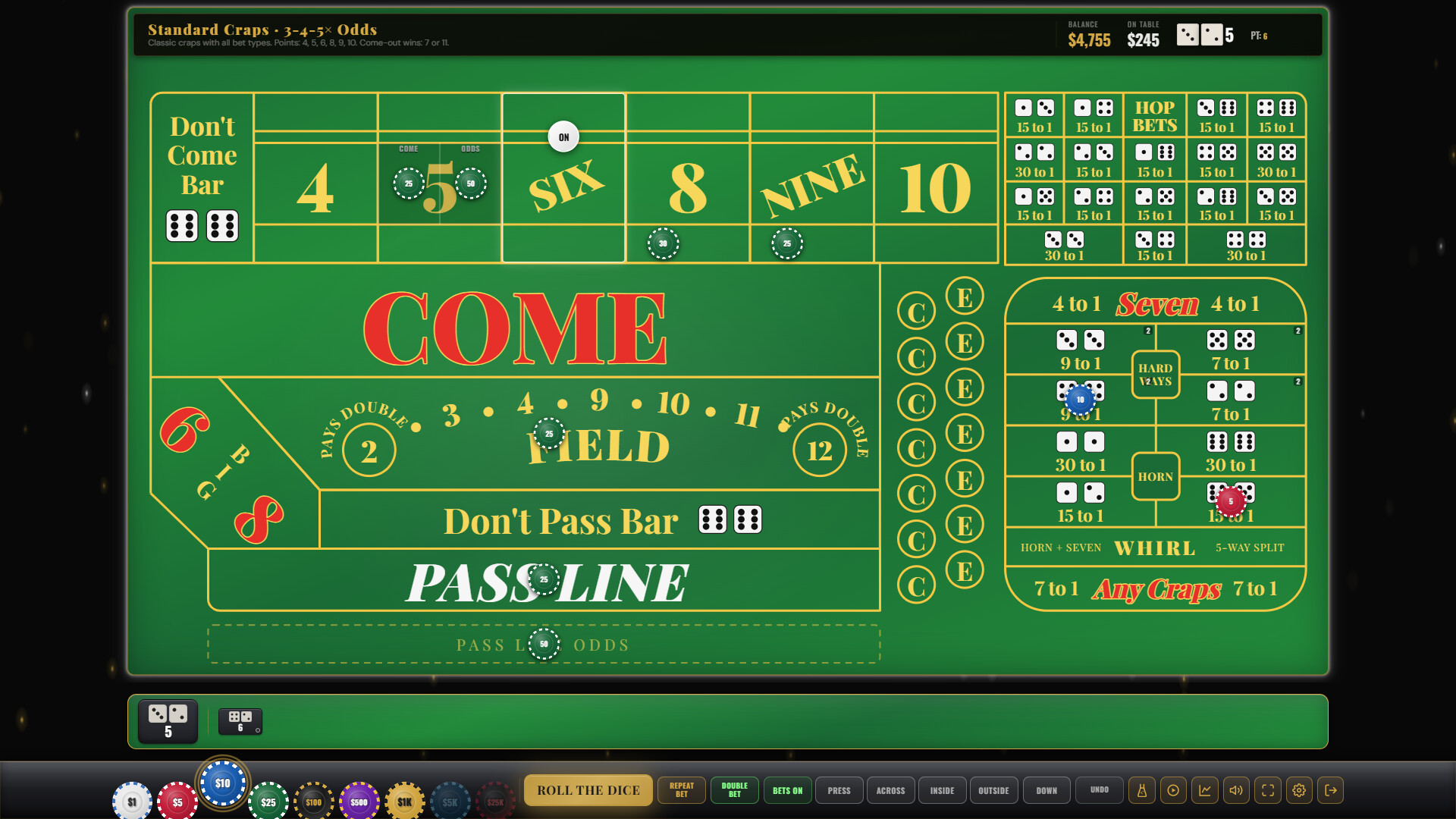 Craps Royale: The Ultimate Craps Simulator screenshot #2