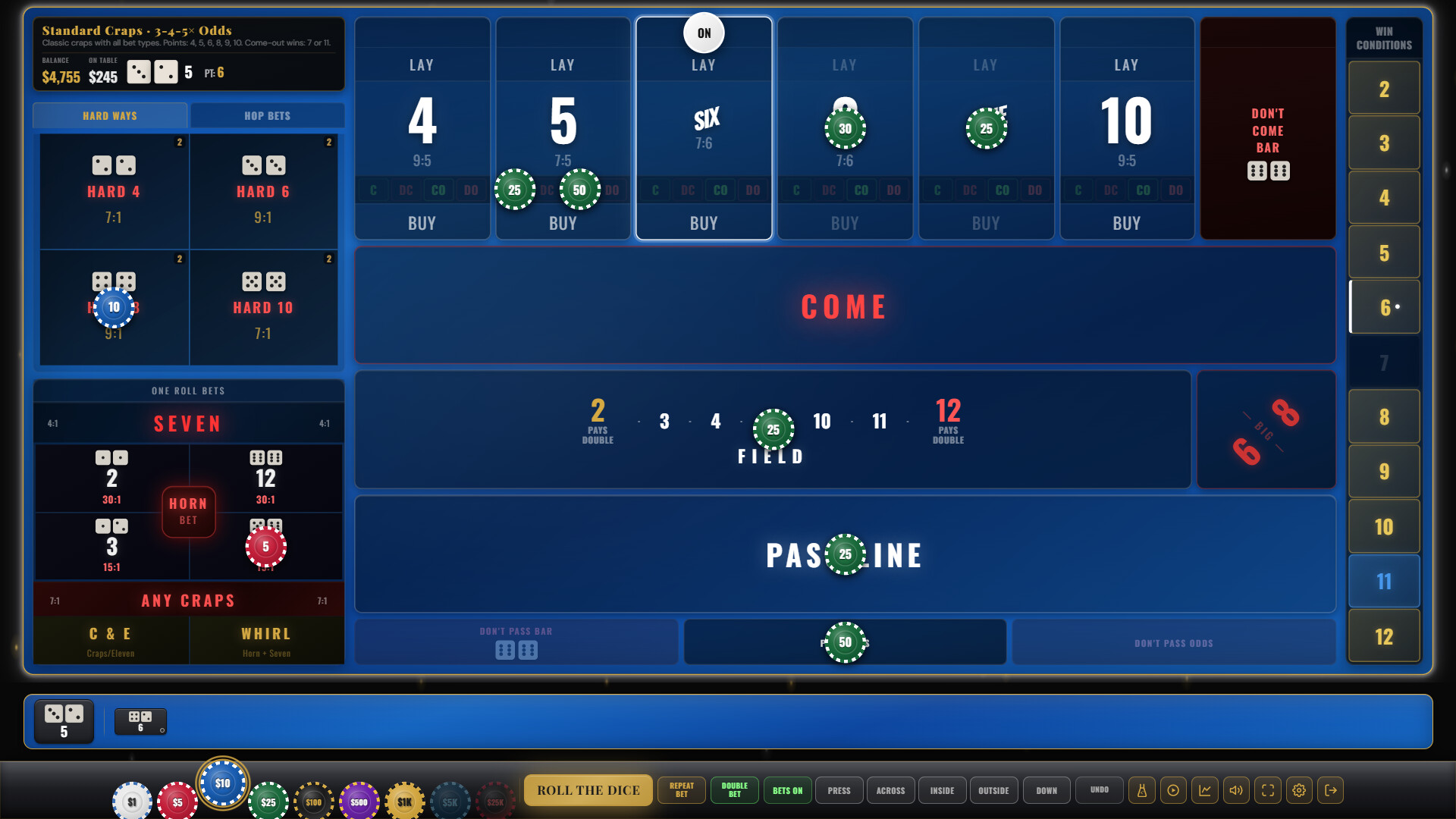 Craps Royale: The Ultimate Craps Simulator screenshot #9