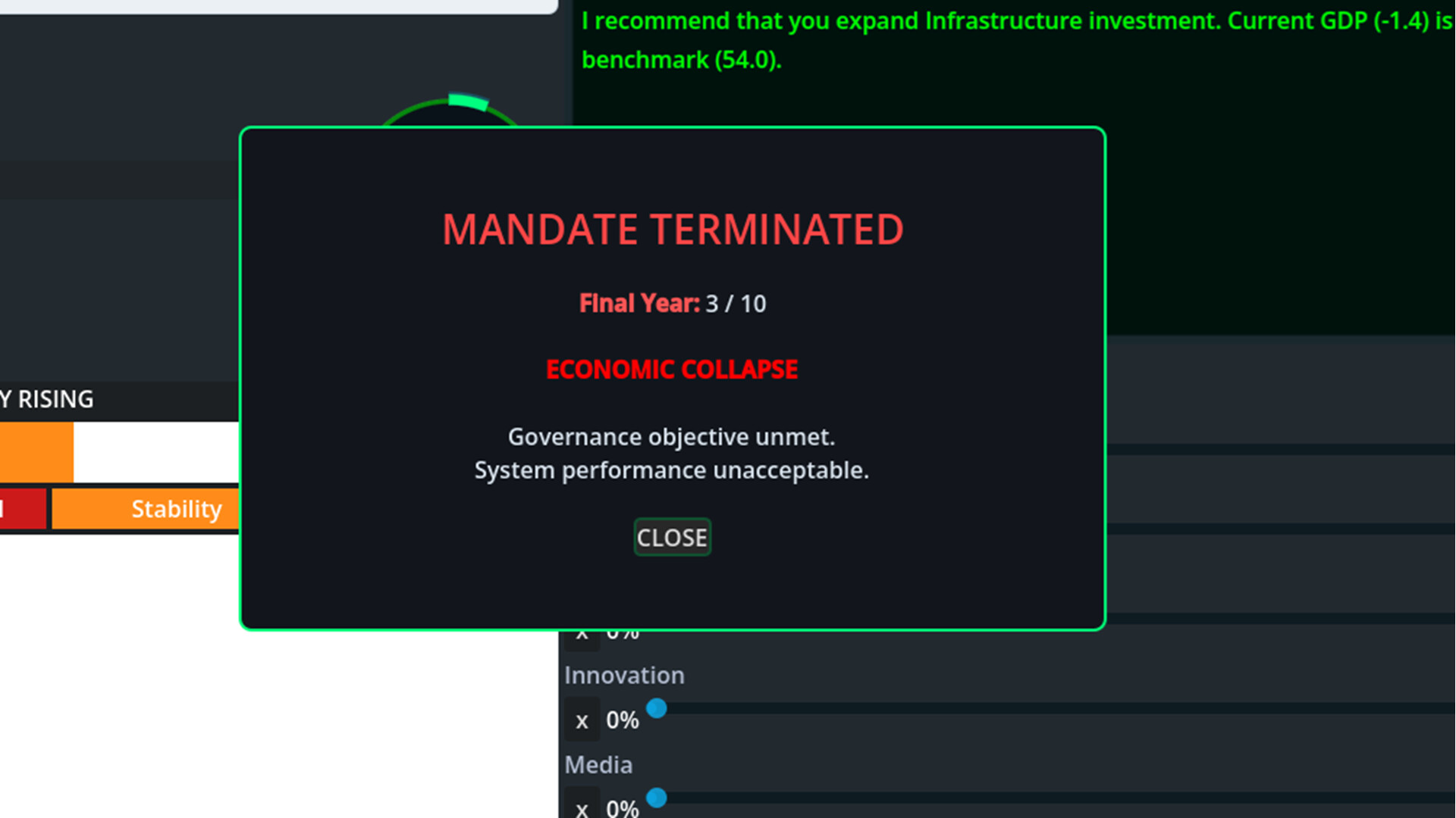 Provisional Authority: An AI Governance Simulation screenshot #6