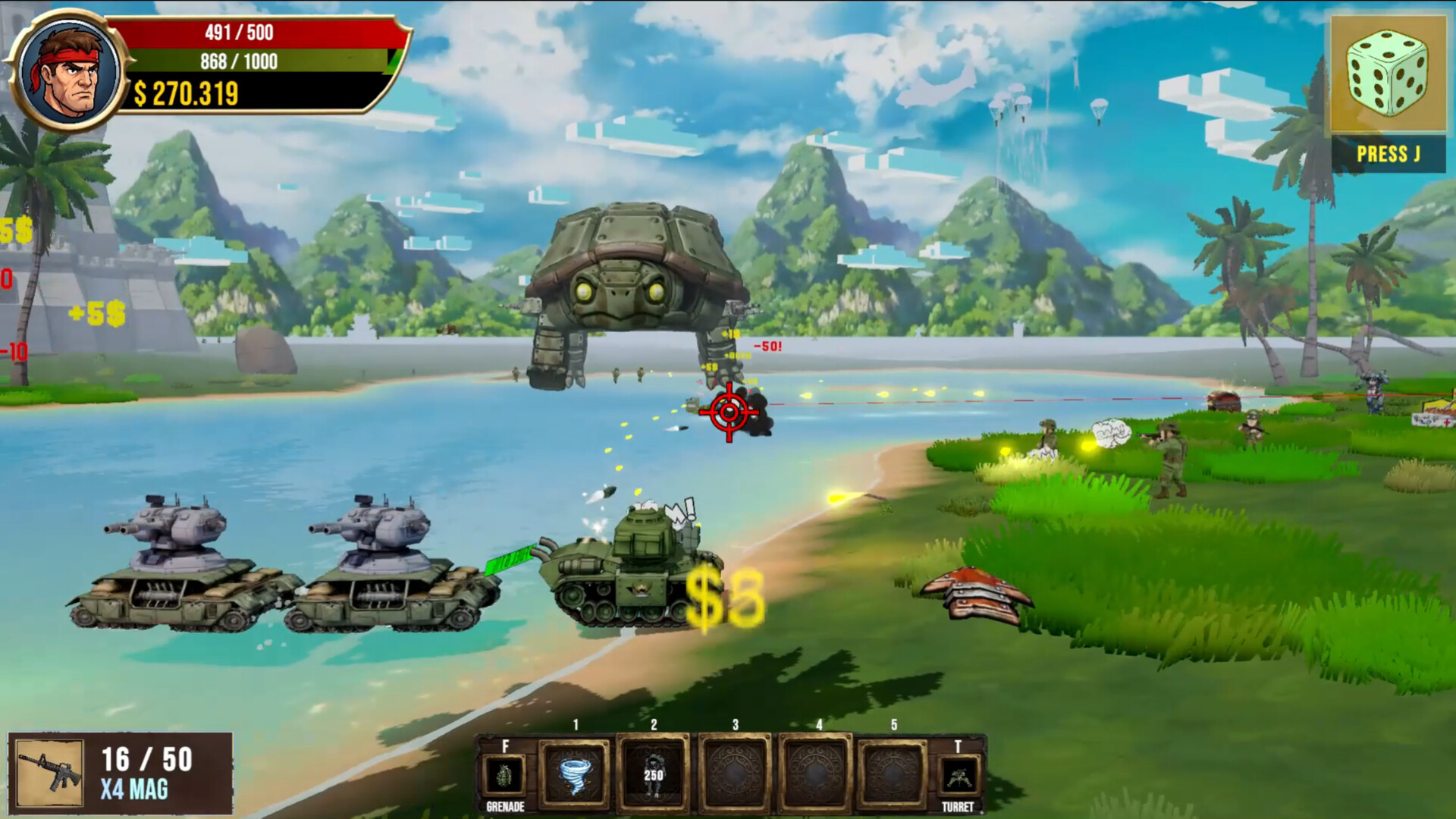 Heavy Mental: A Co-op Action Roguelite screenshot #8