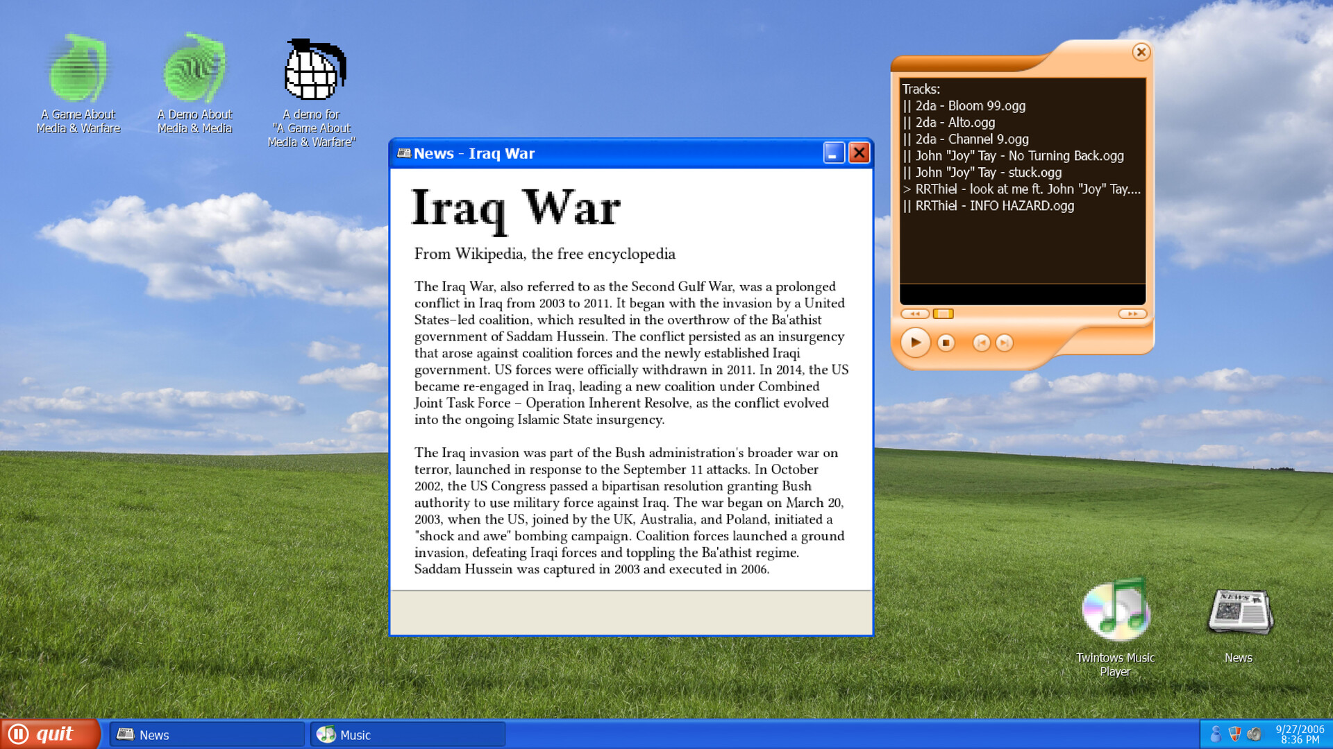 A Game About Media & Warfare screenshot #2