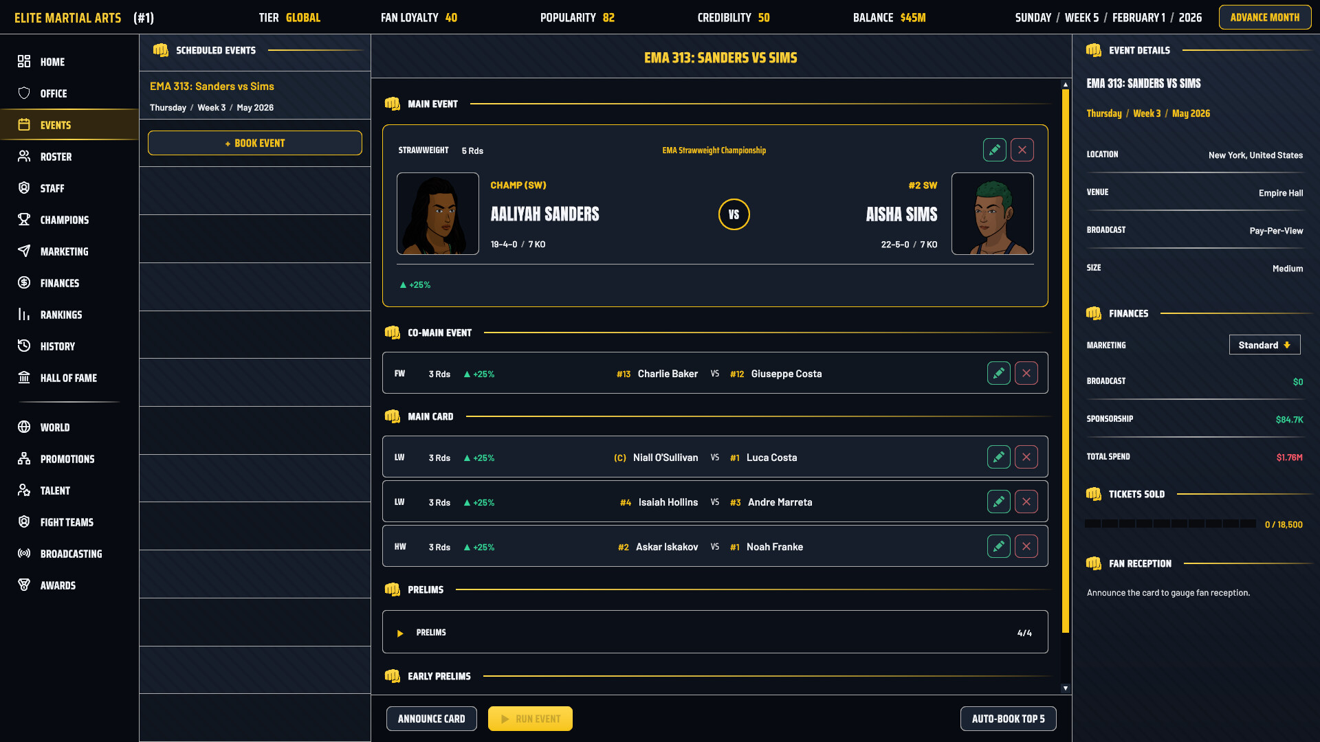 MMA Sim Kingのスクリーンショット 1