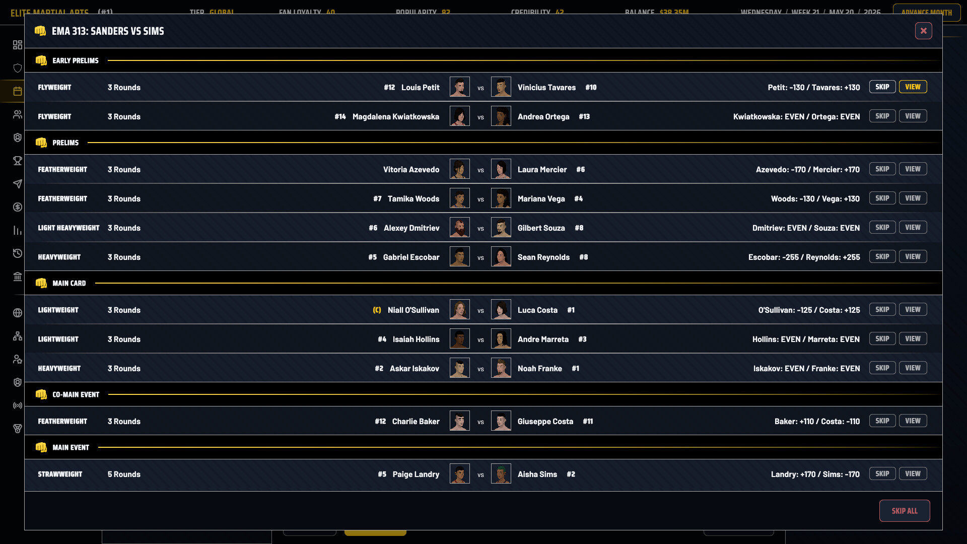MMA Sim King screenshot 5