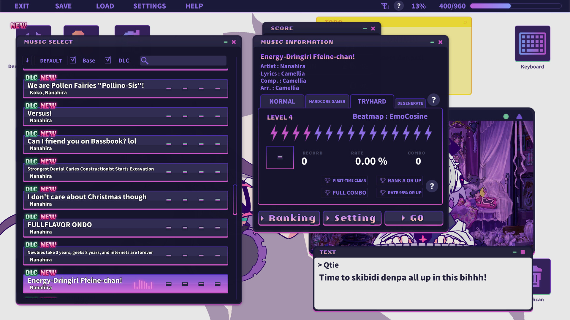 Yunyun Syndrome!? Rhythm Psychosis - Extra Song Pack feat. Nanahira Featured Screenshot #1