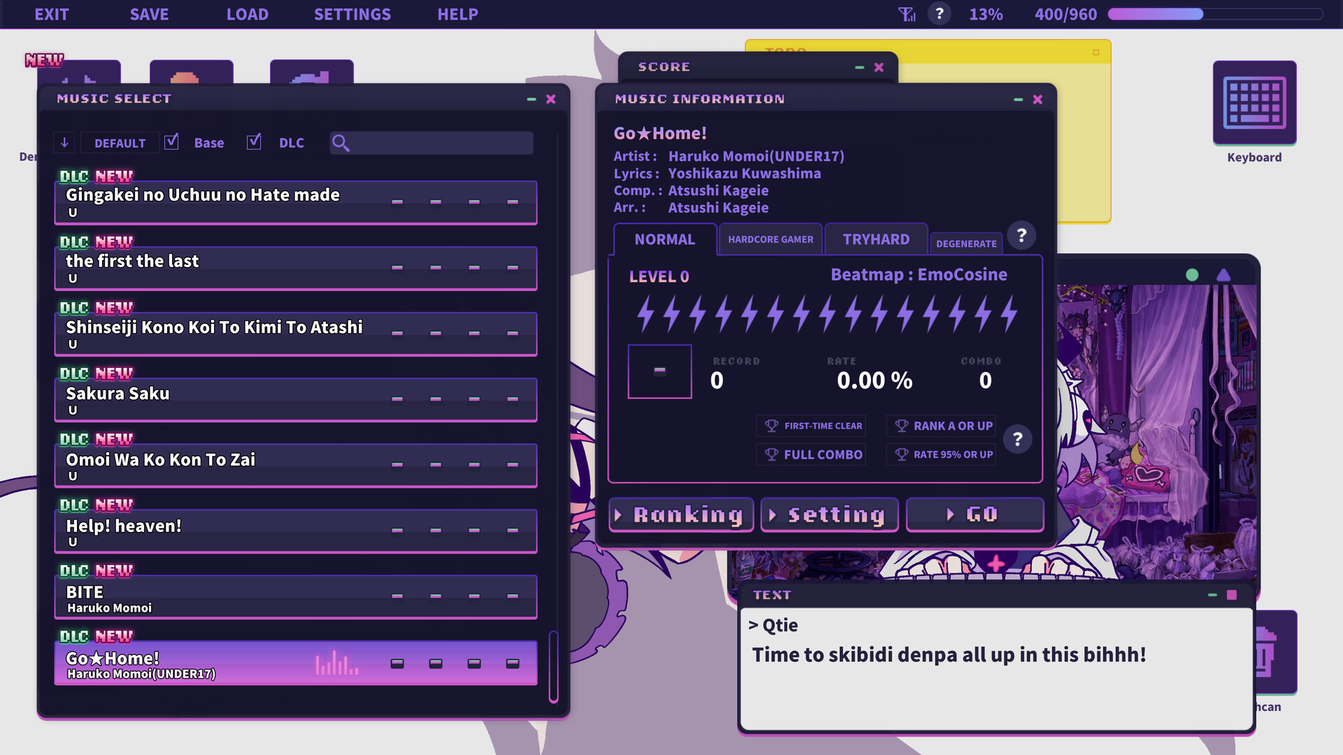 Yunyun Syndrome!? Rhythm Psychosis - Extra Song Pack feat. FrontWing Featured Screenshot #1