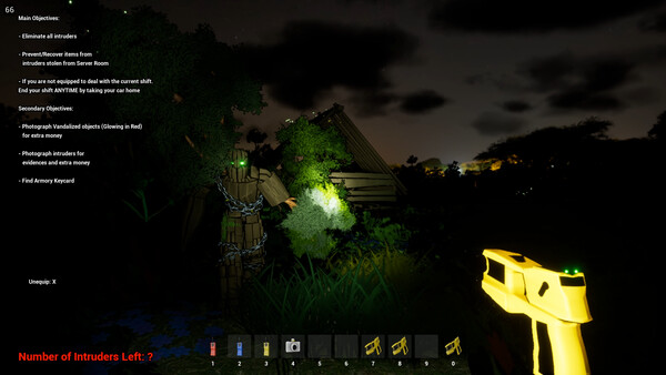 Screenshot of Security Guard: Supernatural gameplay showing in-action mechanics