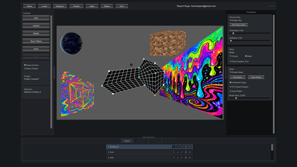 HoloMapper – Projection Mapping Tool game for Linux 1