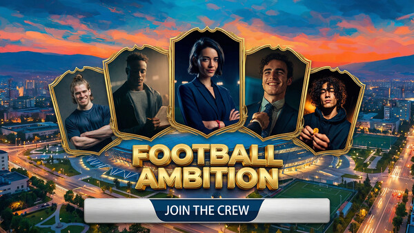 Screenshot of Football Ambition gameplay showing in-action mechanics
