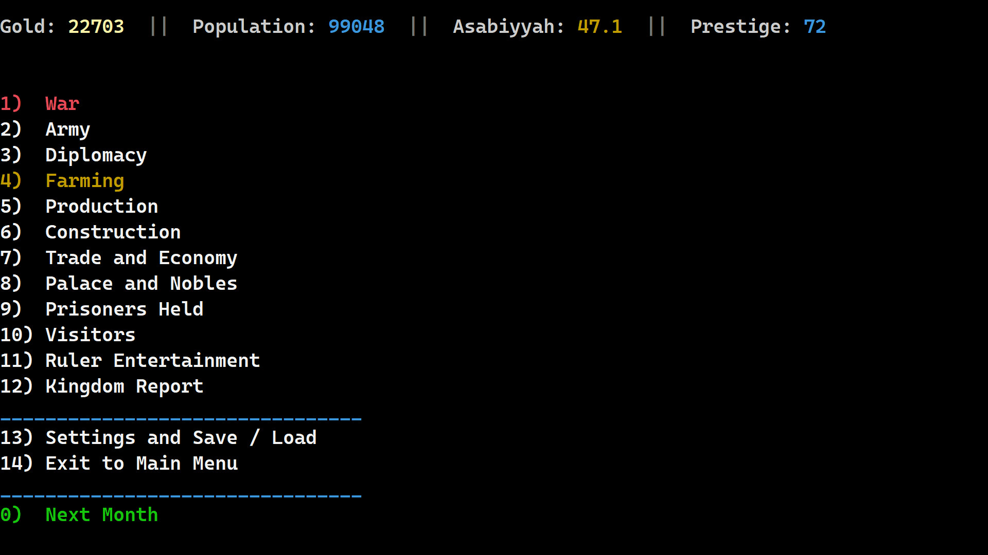Khaldun: Text Based Strategy screenshot 10