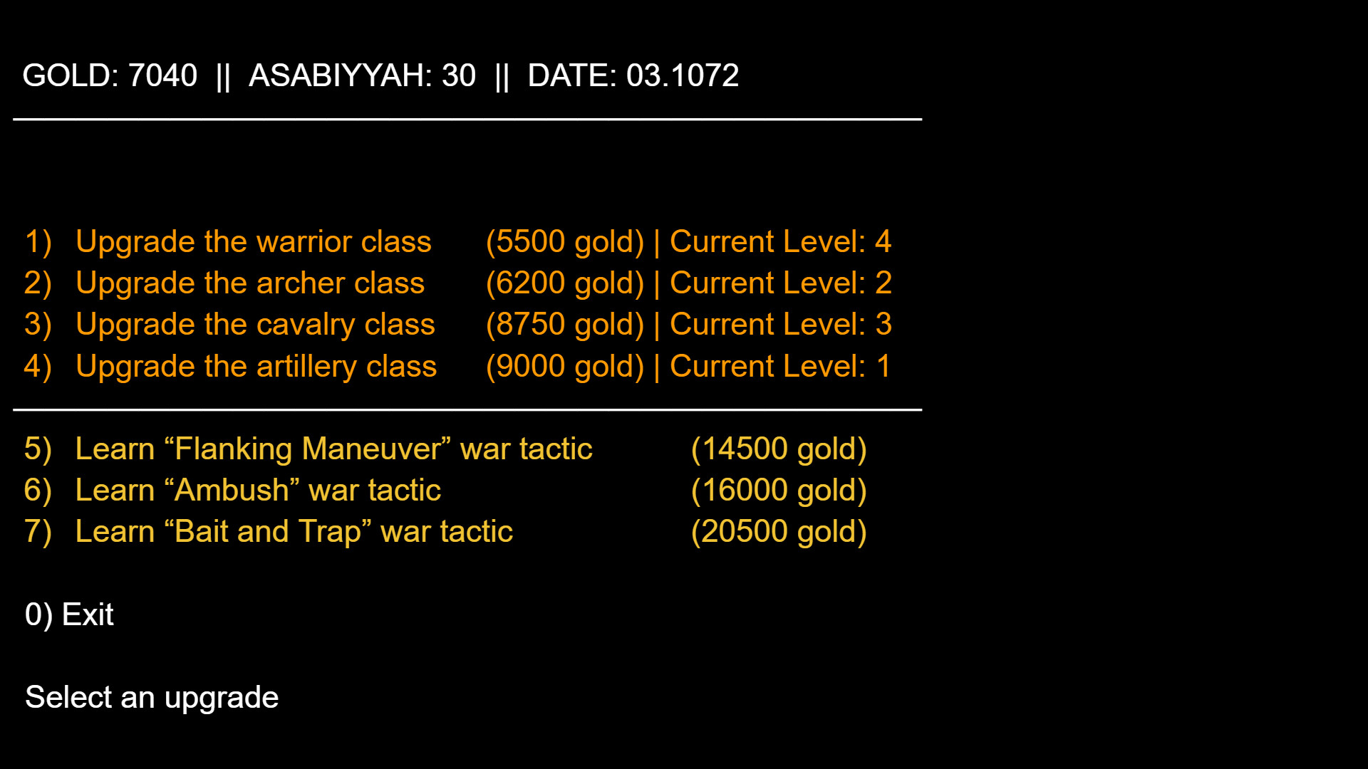 Khaldun: Text Based Strategy screenshot #5