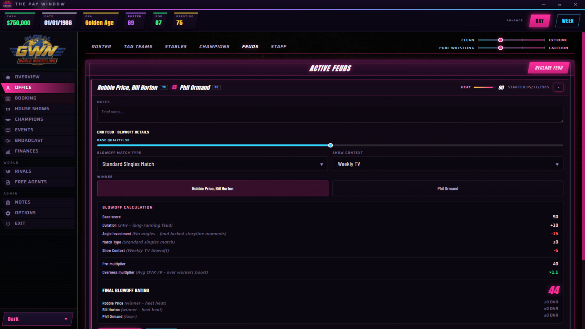 The Pay Window: 80s Wrestling Simulator screenshot 4