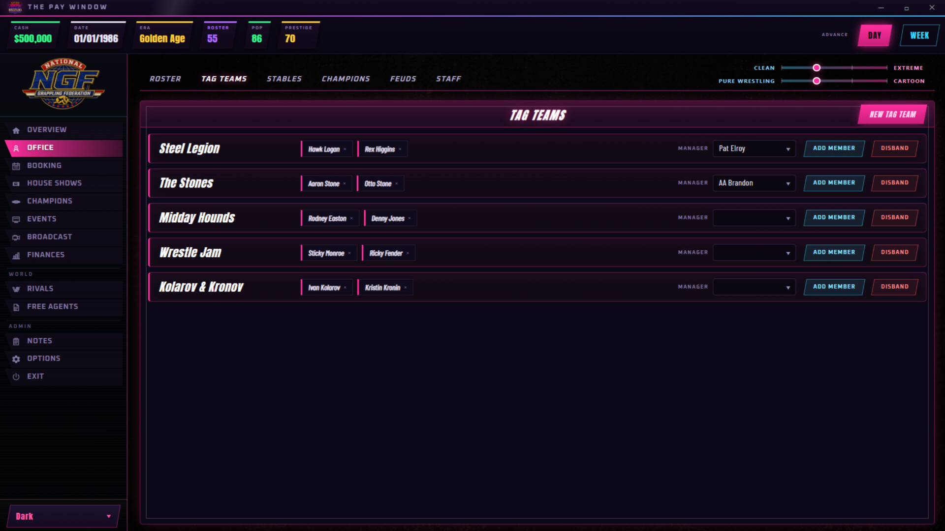 The Pay Window: 80s Wrestling Simulator screenshot #5