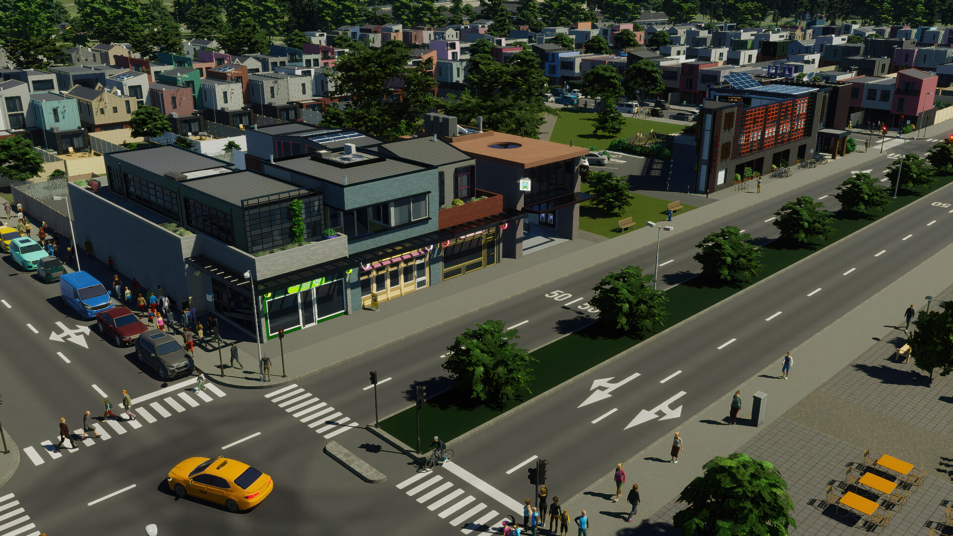 Cities: Skylines II - Creator Pack: Modern Suburbs Featured Screenshot #1