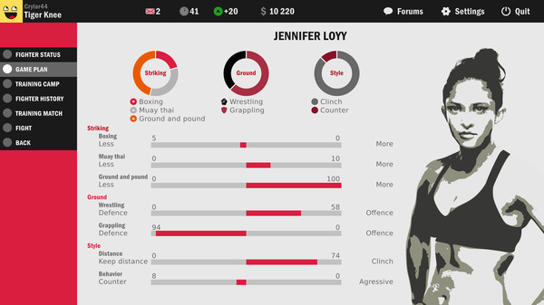 Screenshot z Ultimate Fight Manager 2016 Screenshot z Ultimate Fight Manager 2016