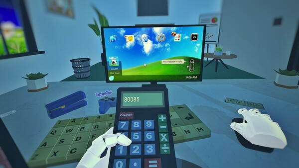 Screenshot of Game Dev Simulator gameplay showing in-action mechanics