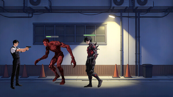Screenshot of Gentle Night gameplay showing in-action mechanics
