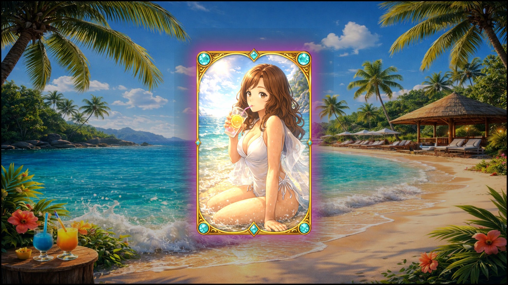 CardIdle: Rise of the Eight - Card Back Skins - Summer Splash