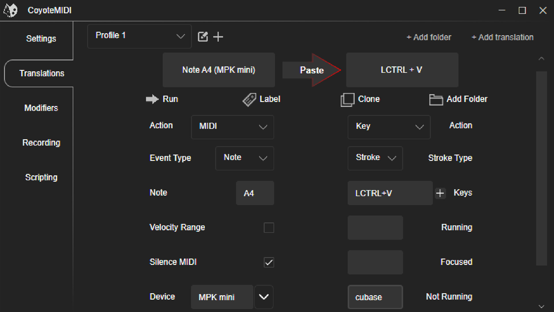 CoyoteMIDI: MIDI To Key screenshot 3