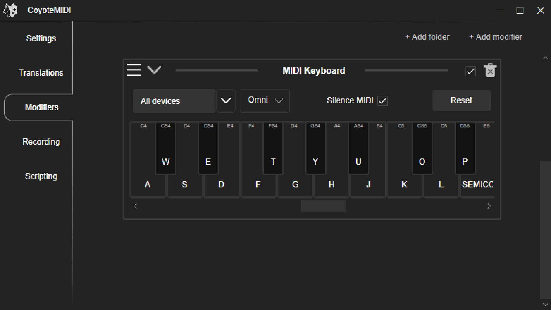 CoyoteMIDI: MIDI To Key screenshot 2