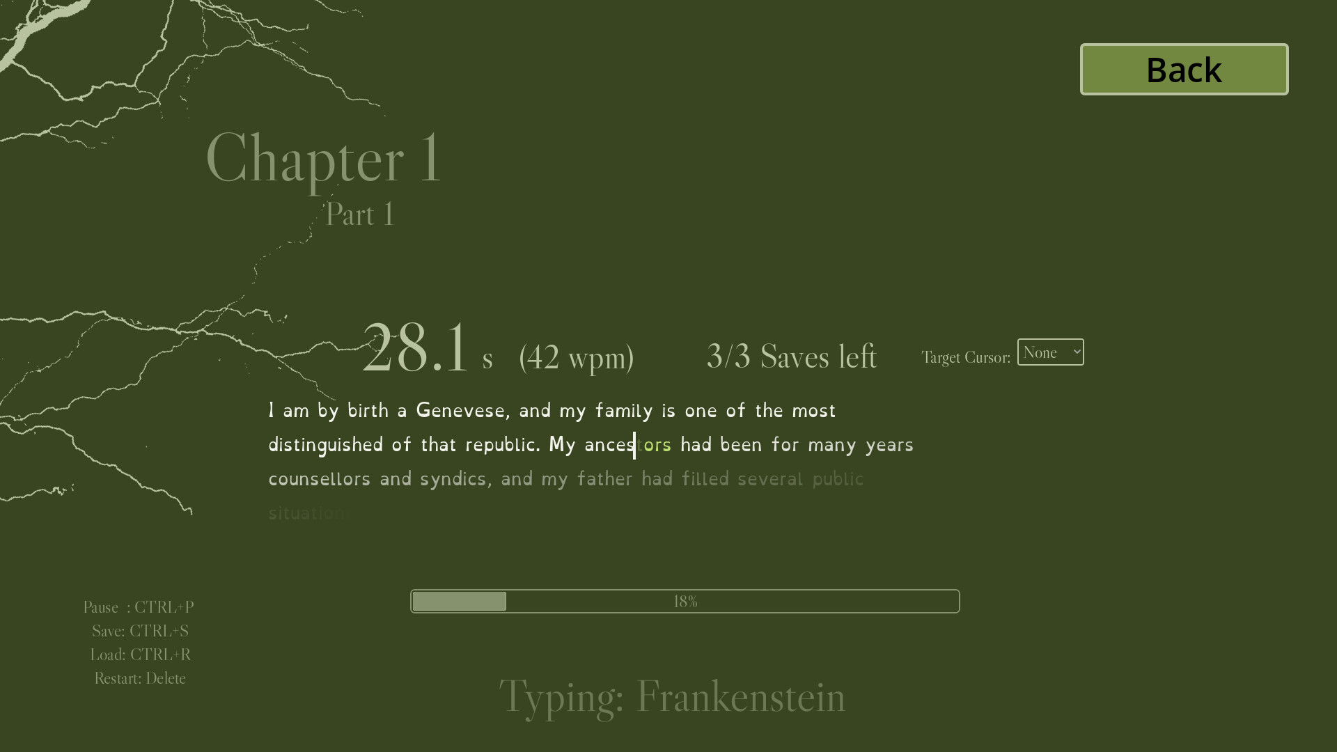 Typing Frankenstein screenshot 1