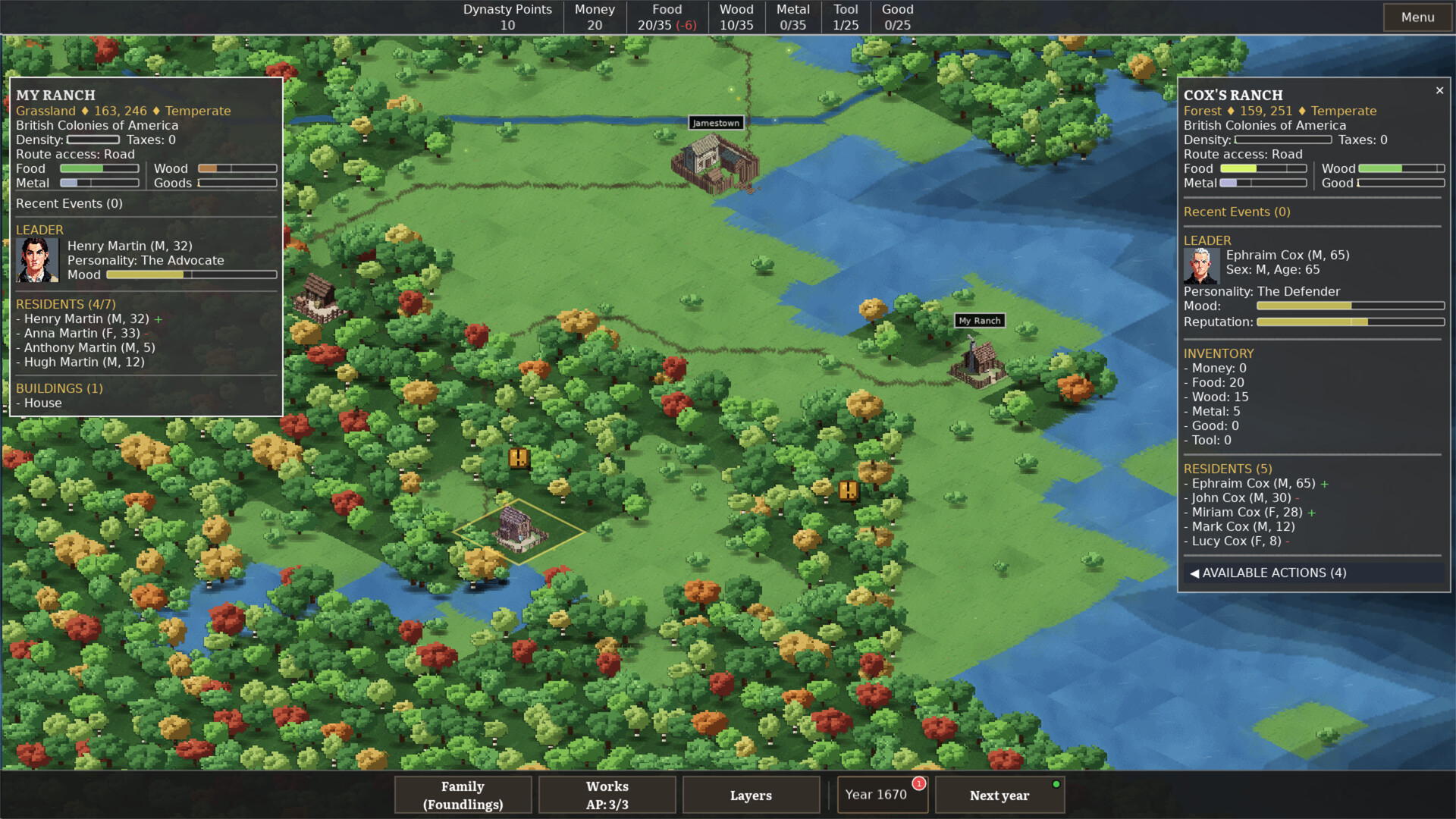Salt and Soil: A Frontier Family Sim screenshot 1