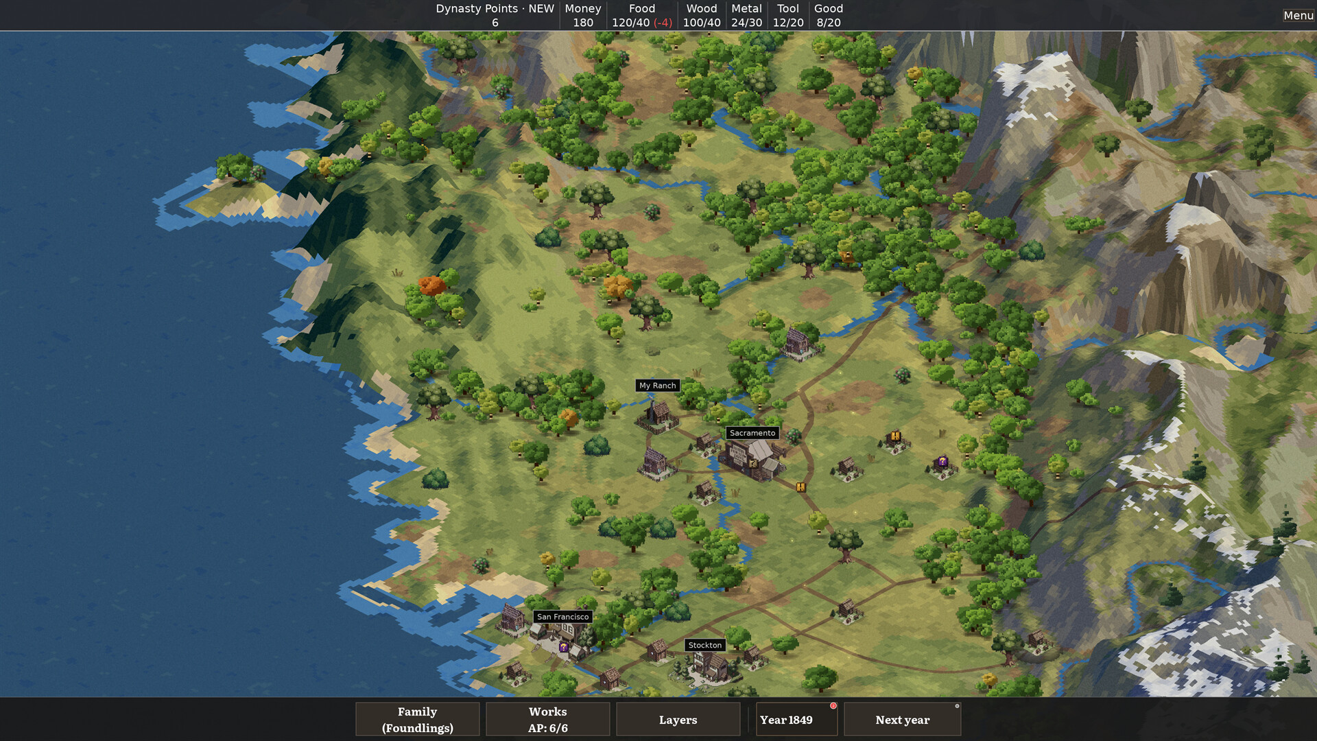 Salt and Soil: A Frontier Family Simのスクリーンショット 1