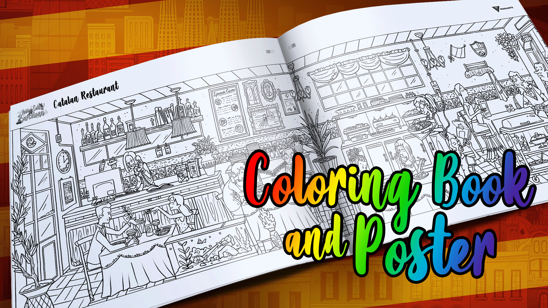 Hidden Cats in Barcelona - Coloring Book and Poster Featured Screenshot #1