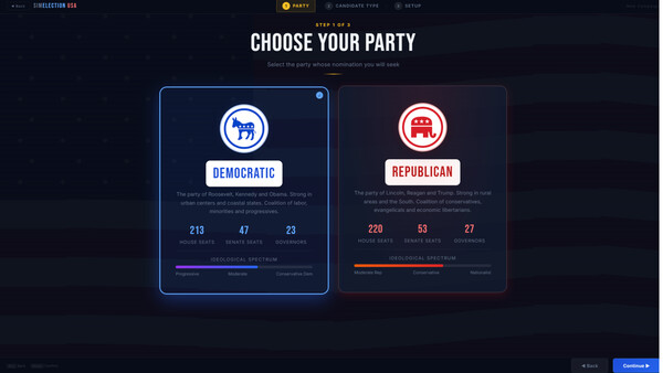 SIM Election USA game for windows Pc 1