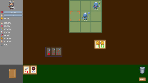 Screenshot of Rummy Attack gameplay showing in-action mechanics
