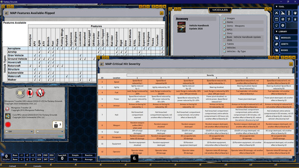Fantasy Grounds - Vehicle Handbook Update 2026