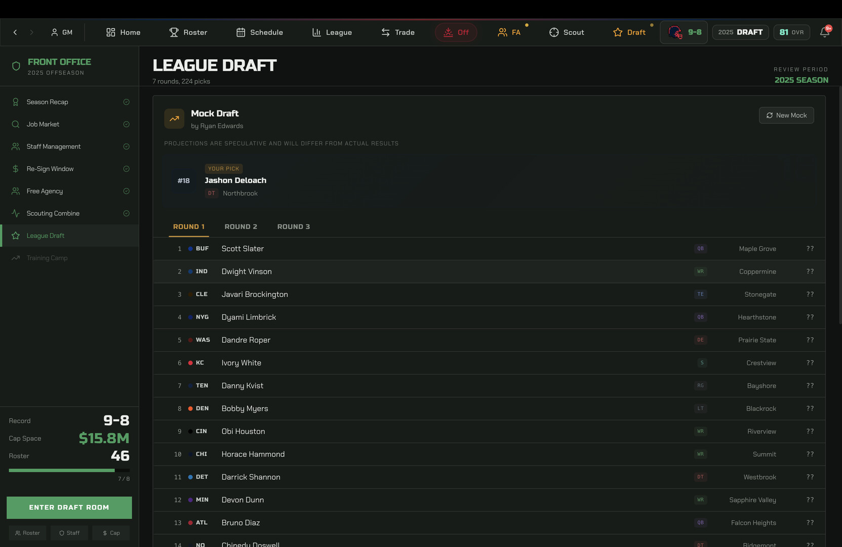 War Room Football screenshot 18