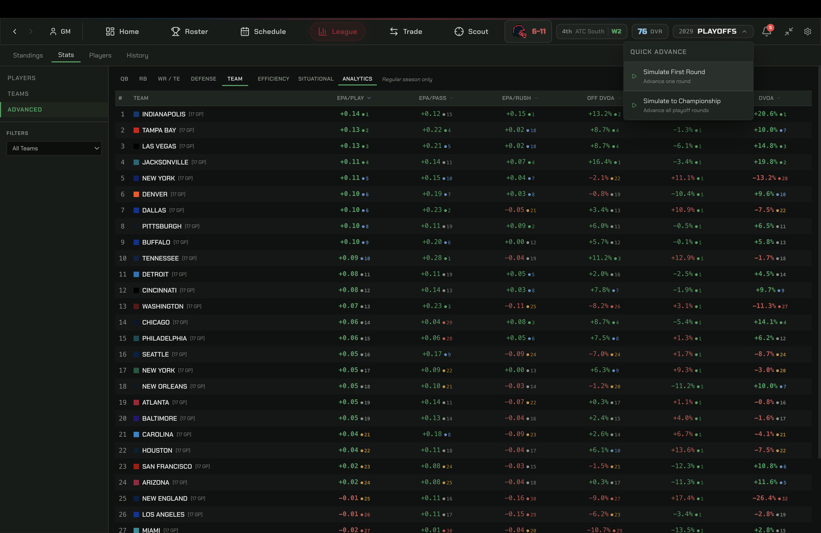 War Room Football screenshot #4