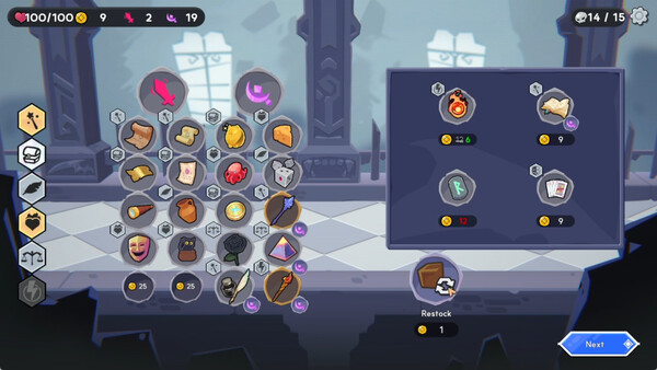 Screenshot of Coin of Fate gameplay showing in-action mechanics