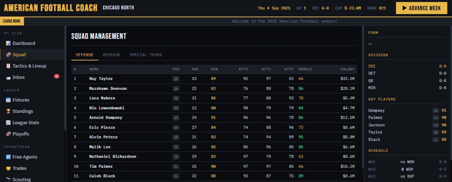 American Football Coach screenshot #6