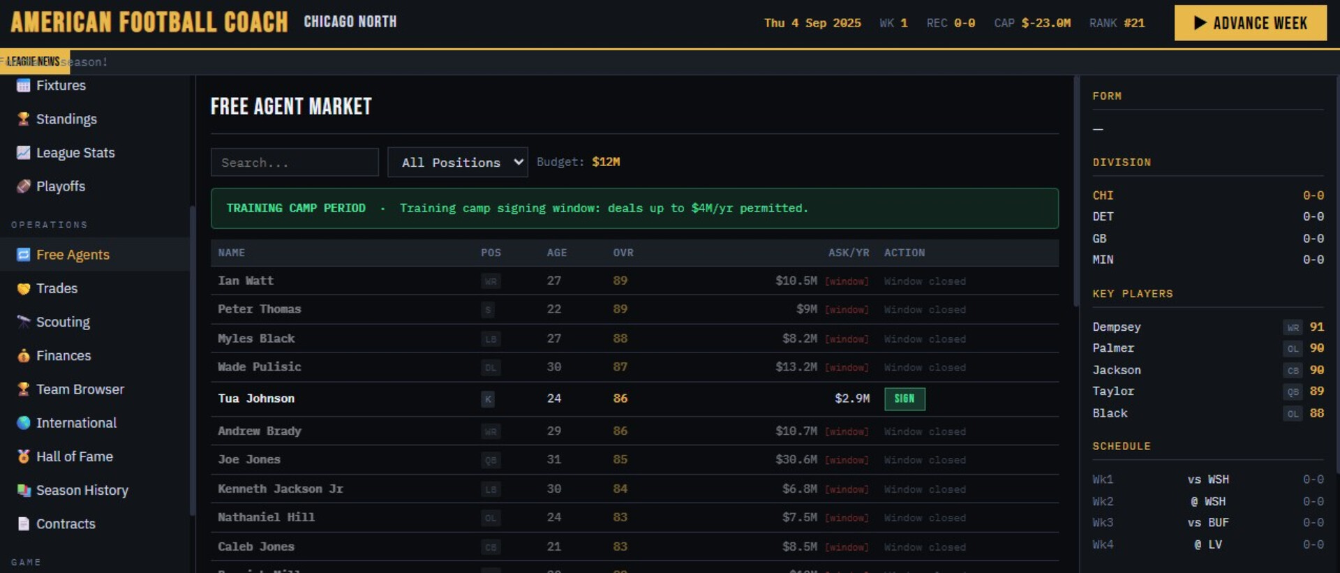American Football Coach screenshot #5