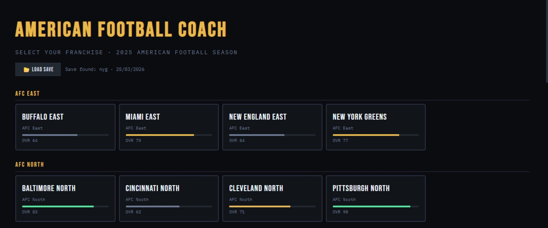 American Football Coach screenshot #1