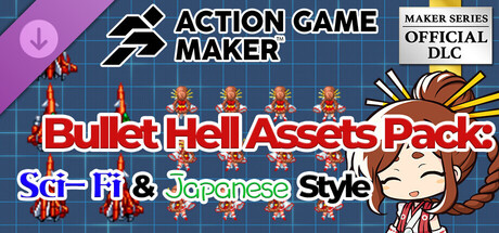 ACTION GAME MAKER - Bullet Hell Assets Pack: Sci-Fi & Japanese Style